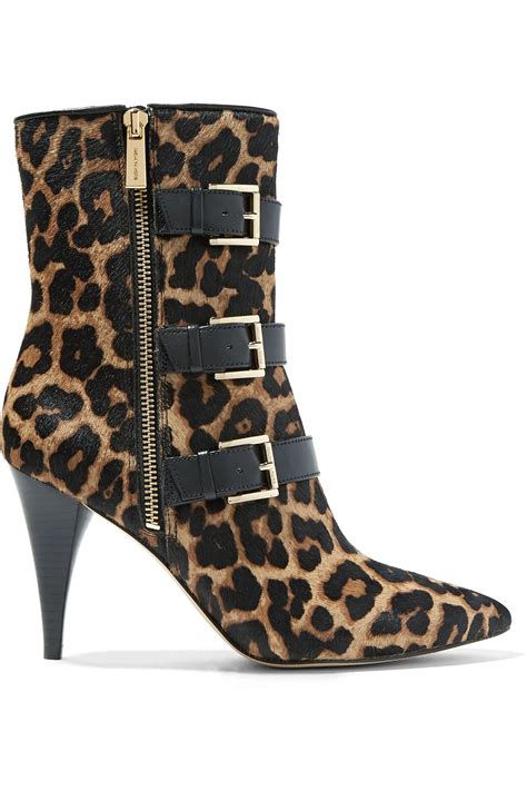 michael kors lori bootie leopard|MICHAEL Michael Kors Lori Booties .